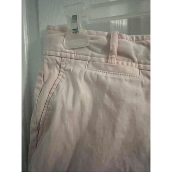 Talbots Light Pink Chino Shorts. Button and clasp. Size 10 - Picture 4 of 5